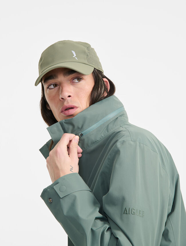 LYS02449 Aigle 男款長版GORE-TEX 防泼水連帽風褸