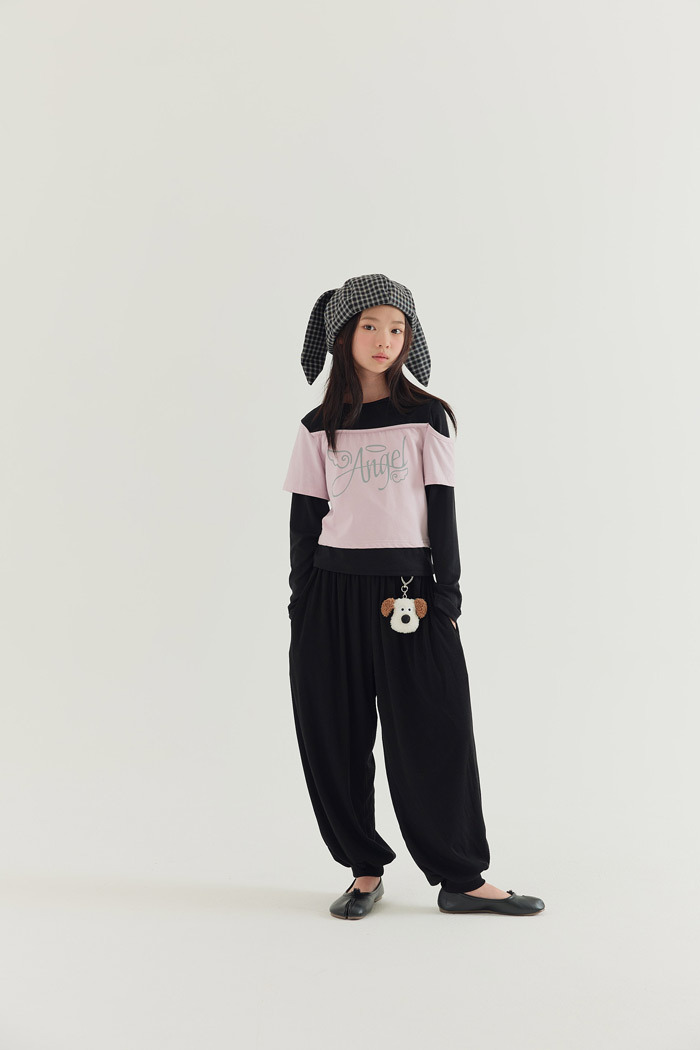 正韓秋Lilas 兩色ANGEL假兩件上衣