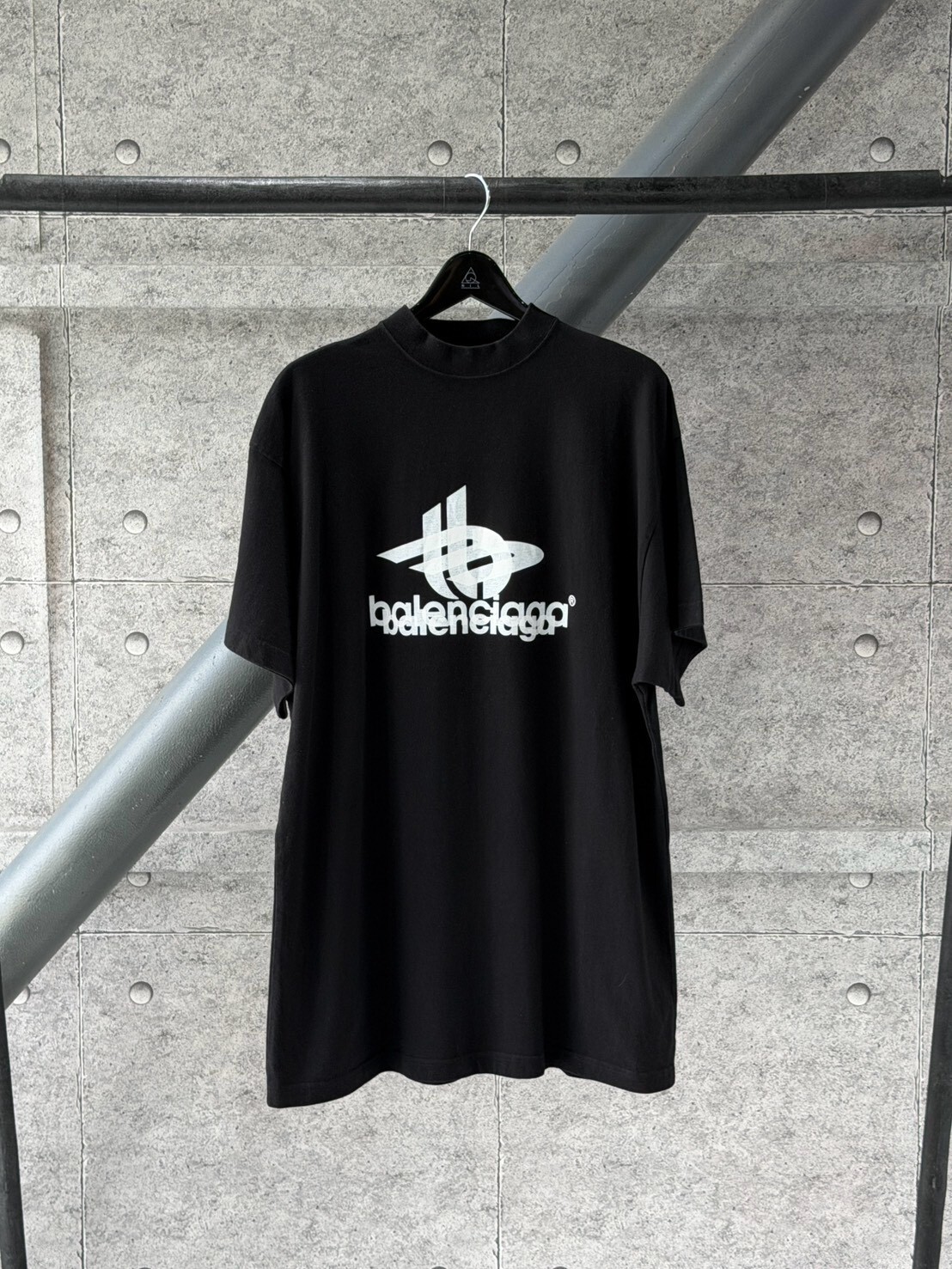 Balenciaga 最新前後大Logo 黑白幻影重疊 短袖 T
