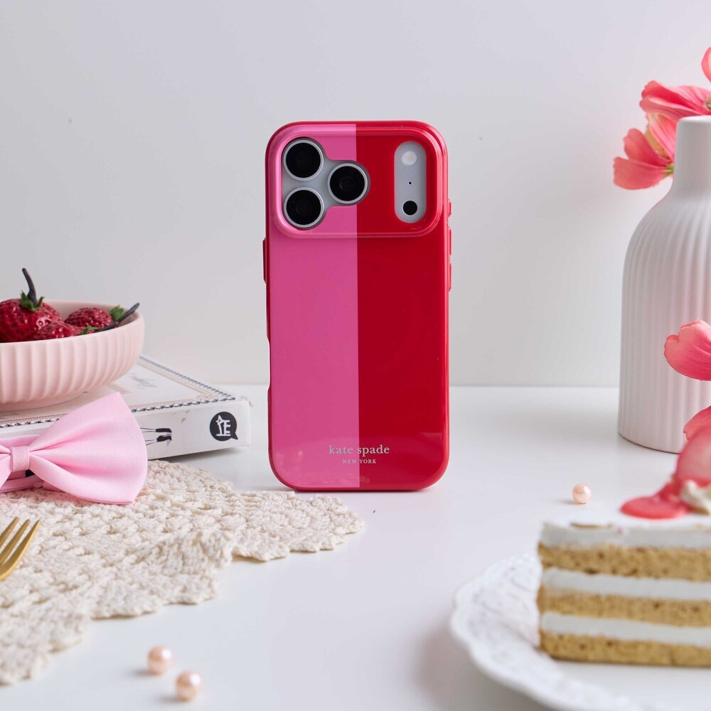kate spade iPhone 18系列 精品磁吸防摔 手機殼 粉紅超跑