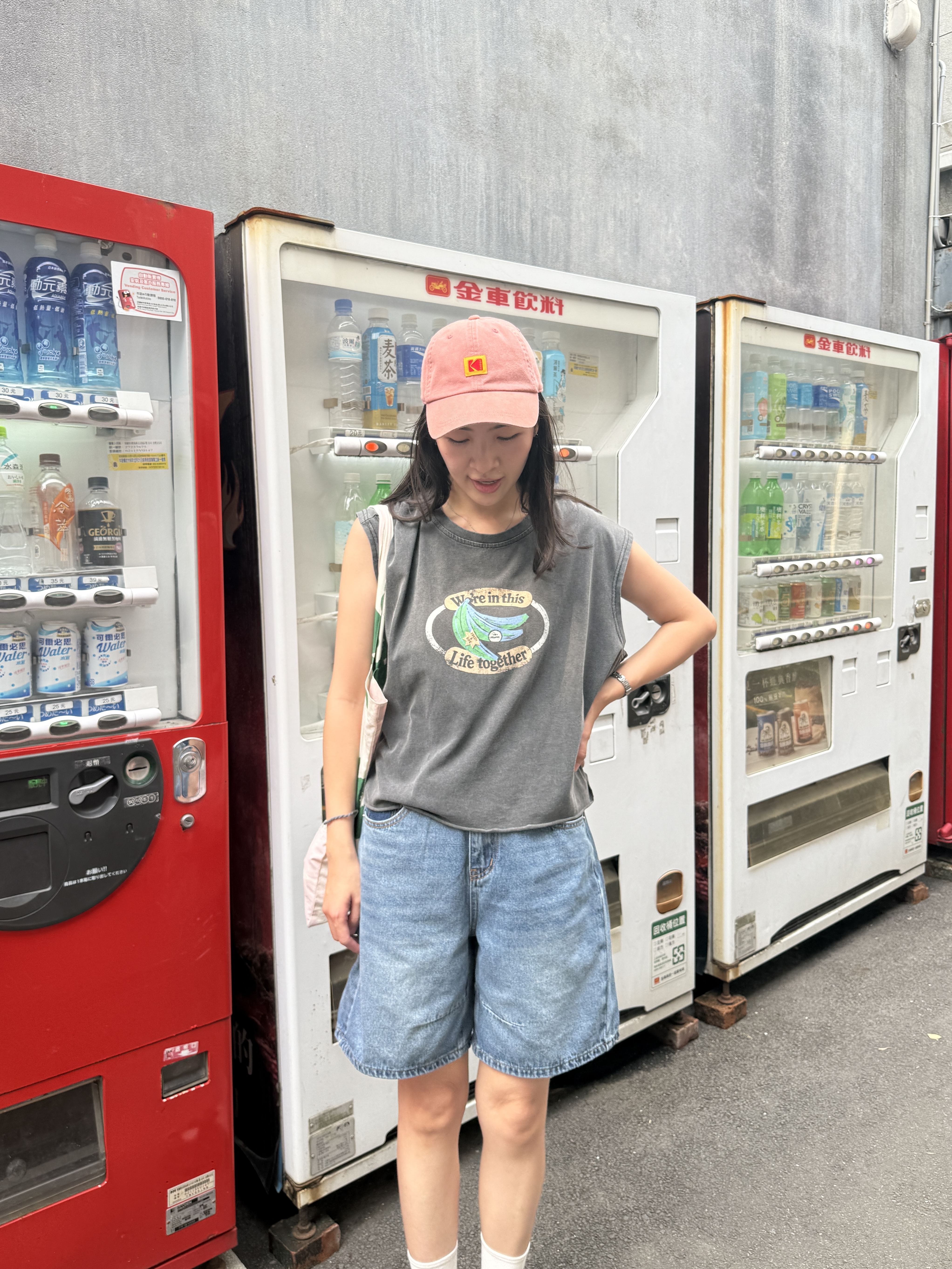 美式洗水棉背心*2色