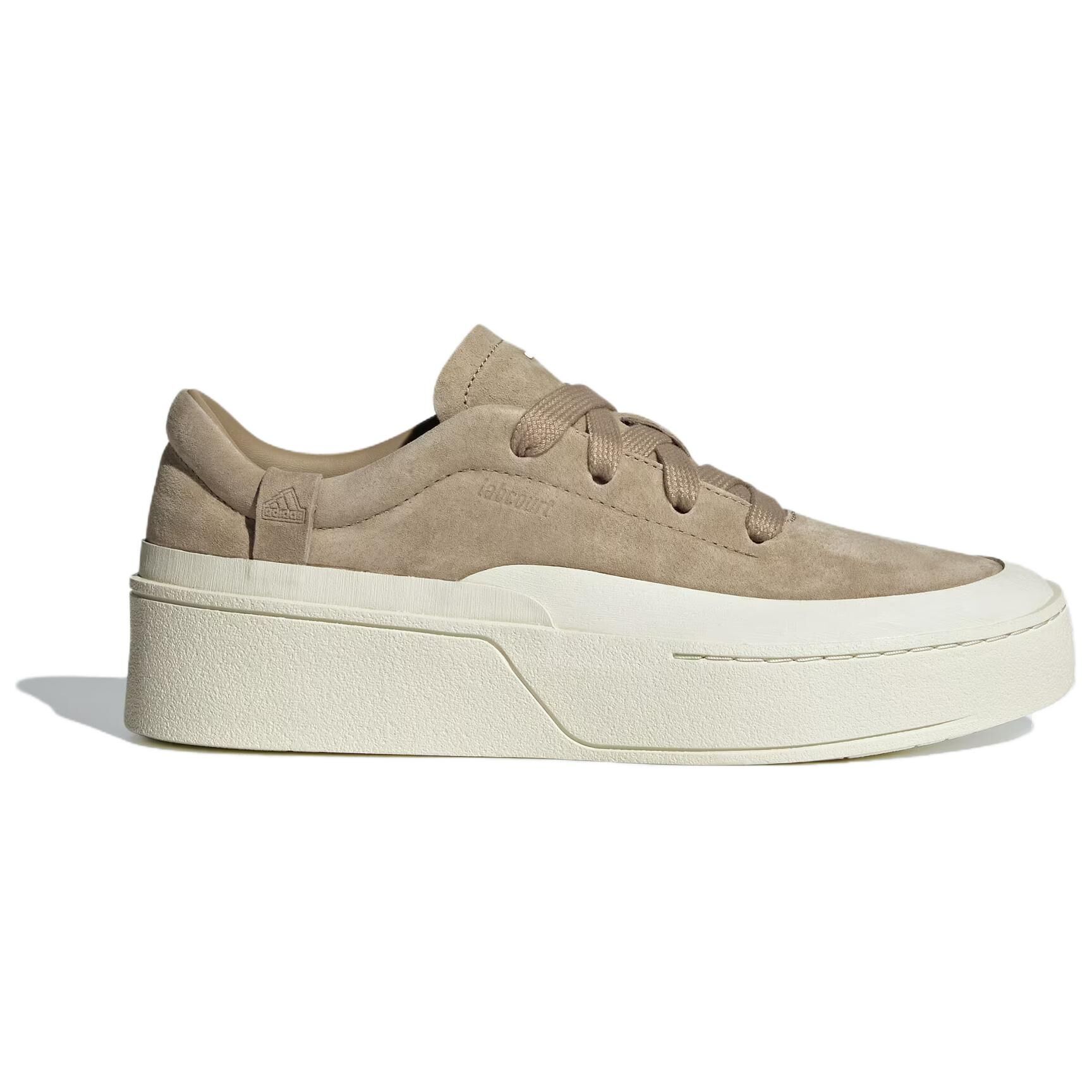 【代購】Adidas Labcourt Leather Soft And Comfortable Slip Resistant Abrasion Resistant Low top Skateboard Shoes Unisex Khaki JS0557