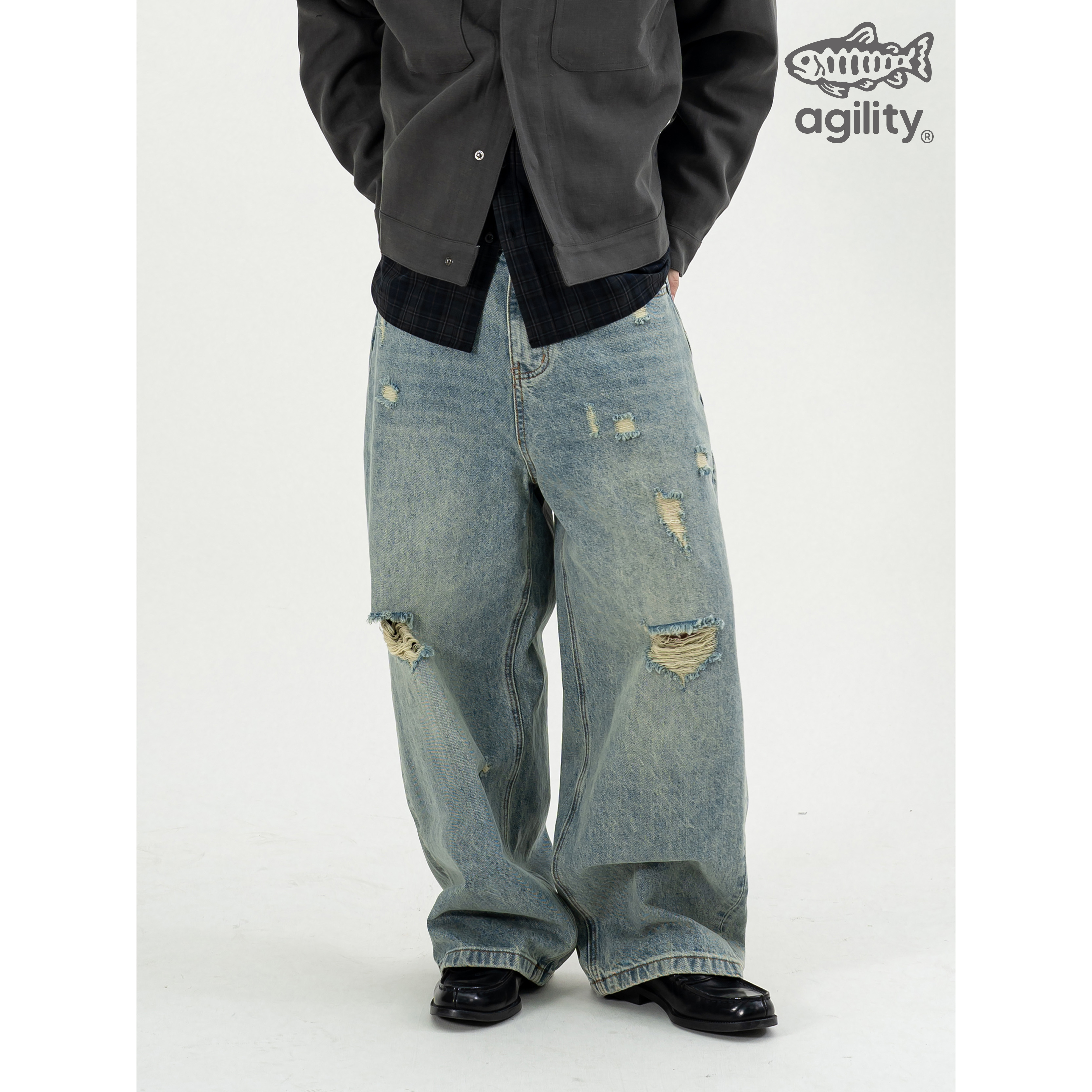 AGILITY Baggy Denim Jeans 寬鬆版型 牛仔長褲 [BA-908]