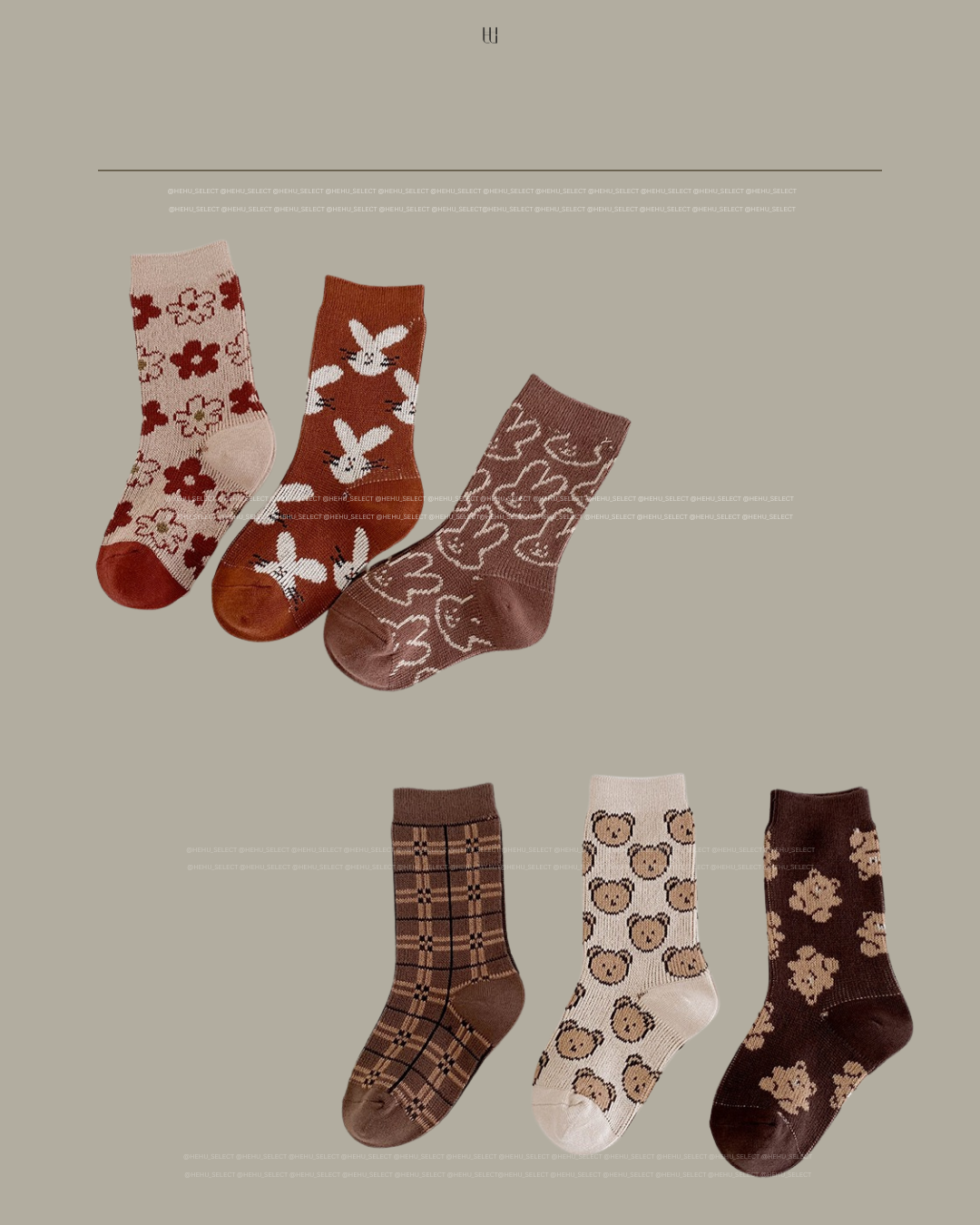 🧦 SOCKS  ◈ 卡哇伊 三入襪子組  ⋆.˚