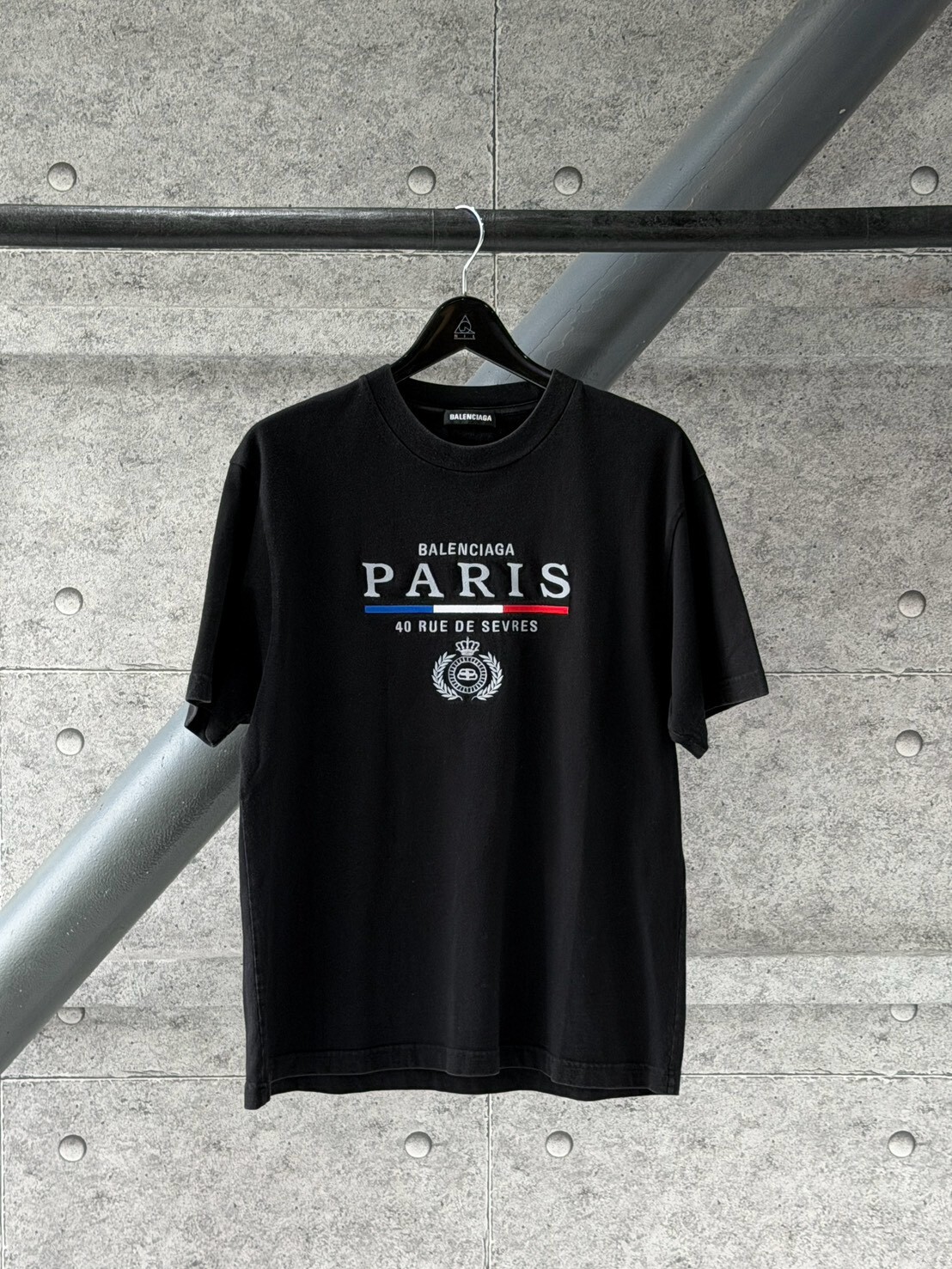 Balenciaga PARIS 麥穗雙B 刺繡Logo 短袖T