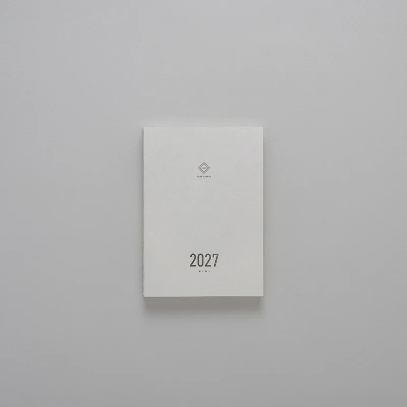預購：2027 TAKE A NOTE MINI時效日誌 A6：兩日一頁，預購贈原廠PVC書衣