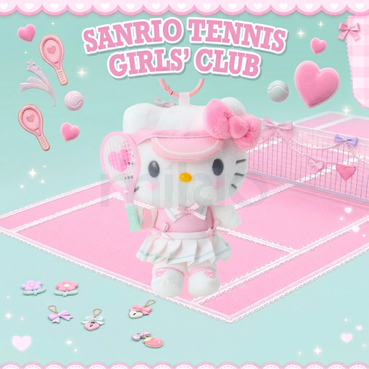 Sanrio 女孩網球俱樂部系列公仔匙扣