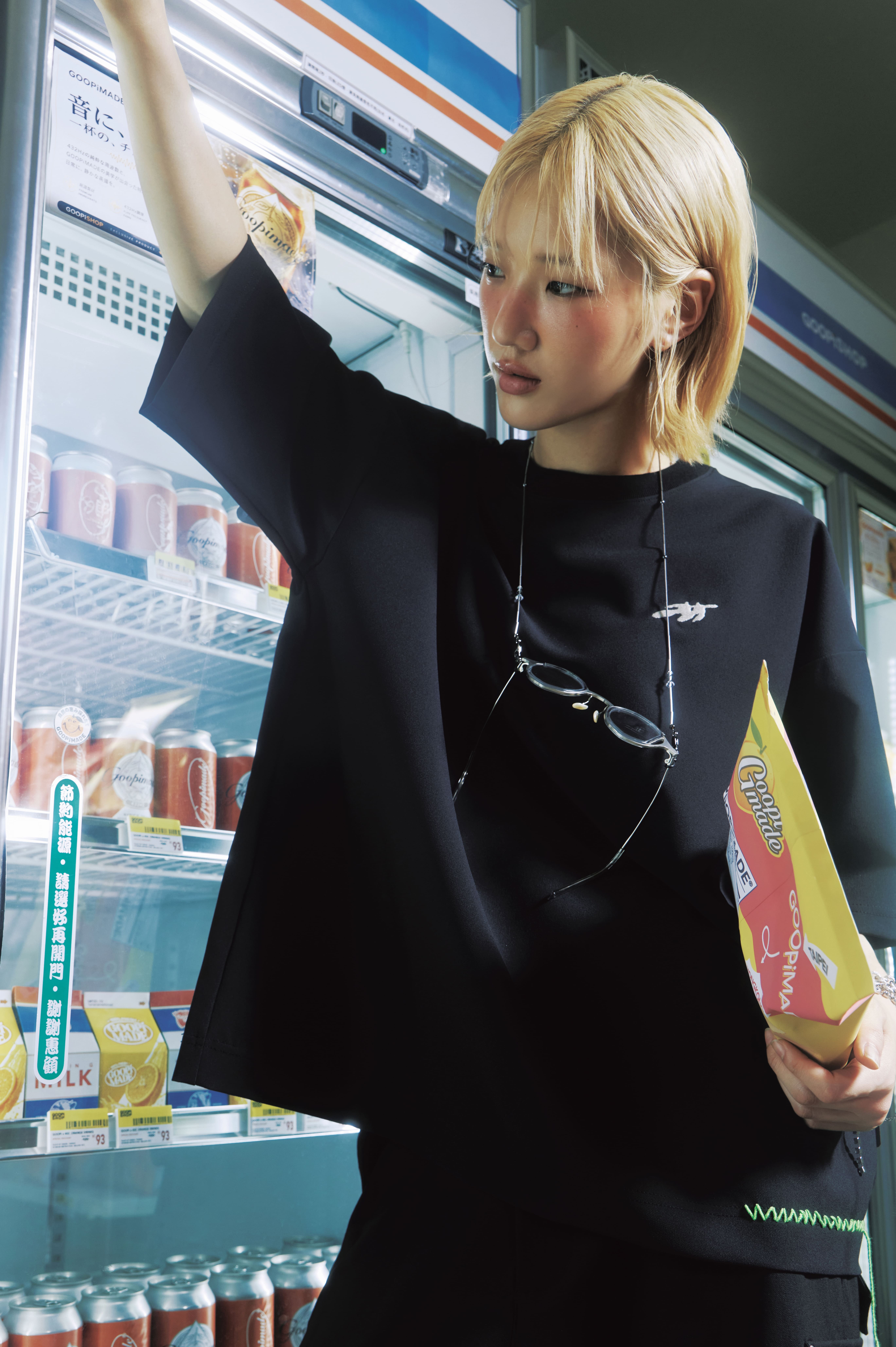 GOOPiMADE MN-T3 06:37 Drunk Pal Tee - Black