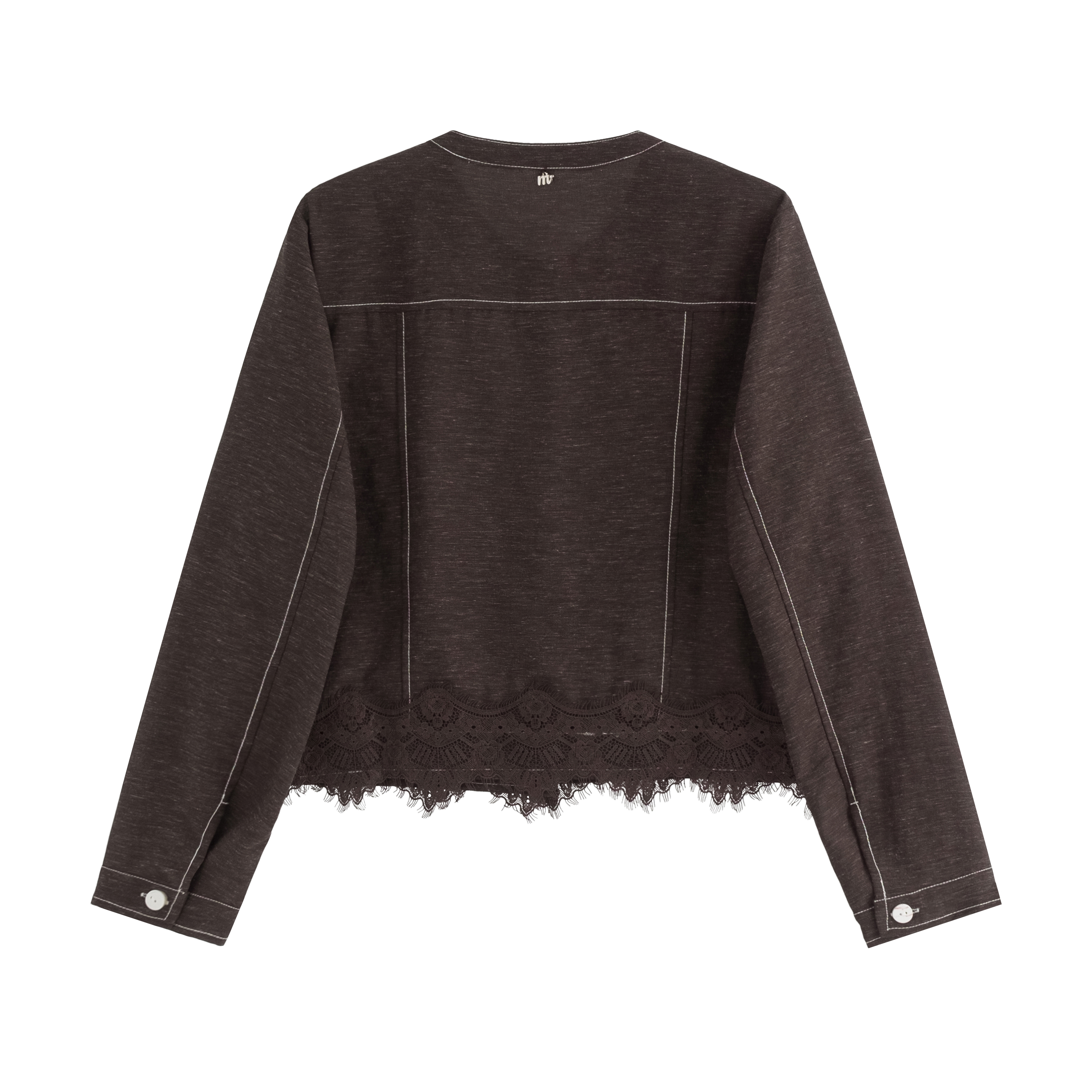 mi-tu exposed-stitch tassel shirt