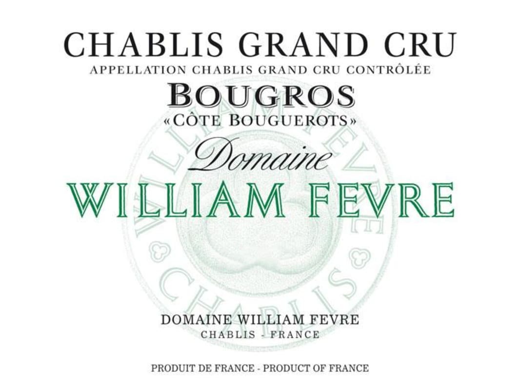 William Fevre Chablis Grand Cru Bougros Cote Bouguerots 2020 (BH96)