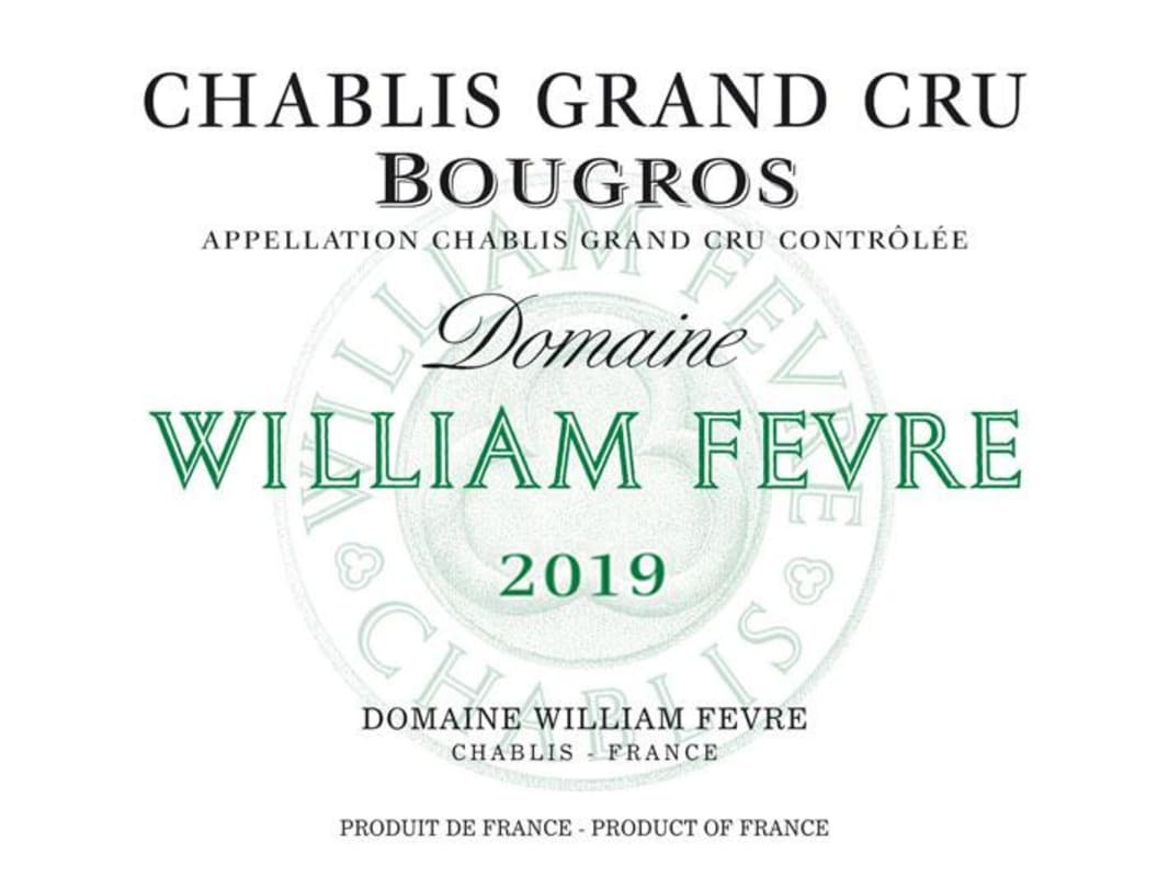 William Fevre Chablis Grand Cru Bougros 2019 (BH94)