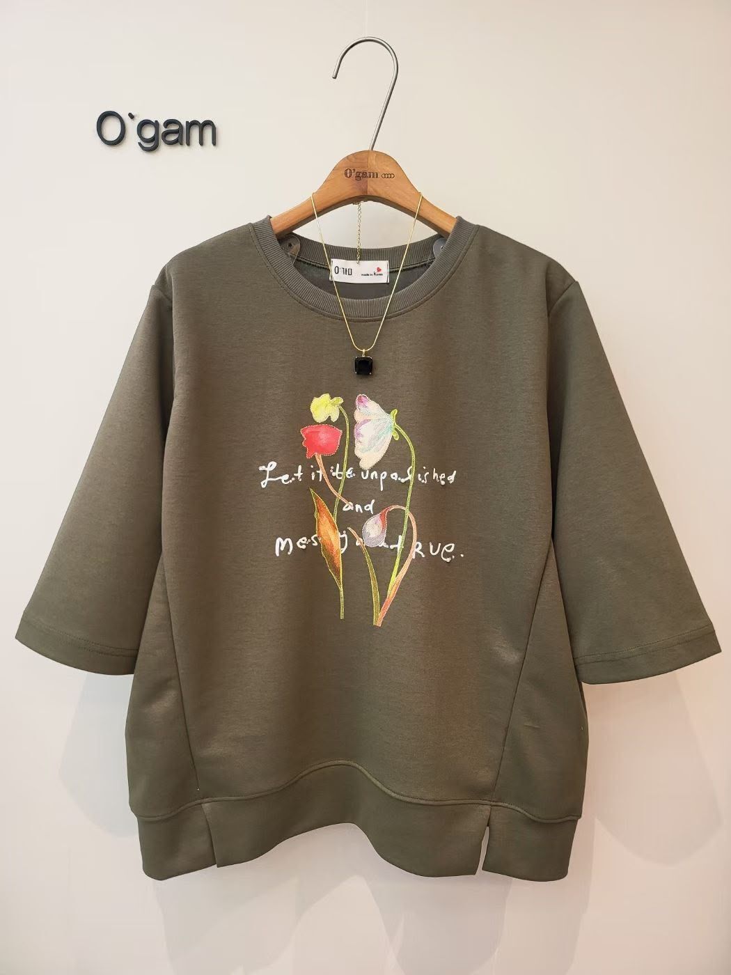 Ogam牌子花圖案top~191U