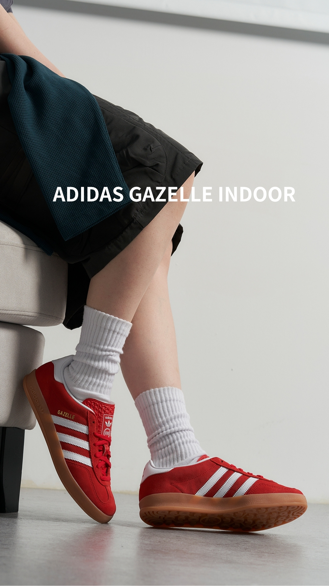 Adidas Gazelle Indoor 男鞋 女鞋 紅色 運動 德訓鞋 復古 中性 麂皮 舒適 休閒鞋 JI2063