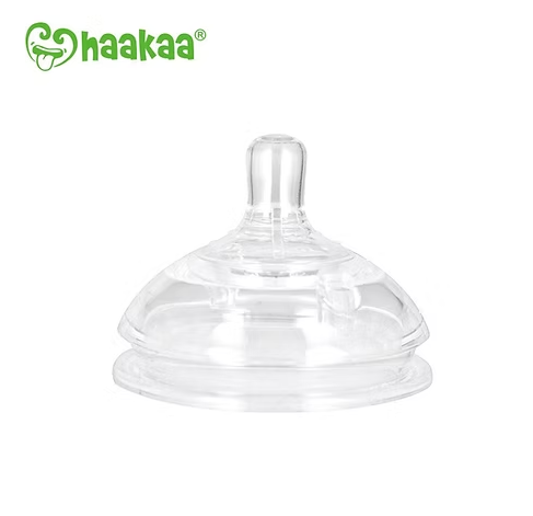 Haakaa 第三代矽膠奶瓶防脹氣奶嘴（S/M/L）2個裝