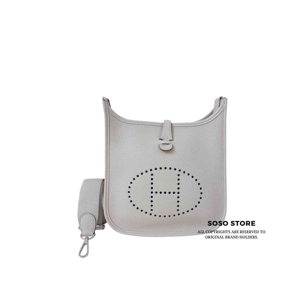 Hermès Evelyne 23 - Craie / SHW