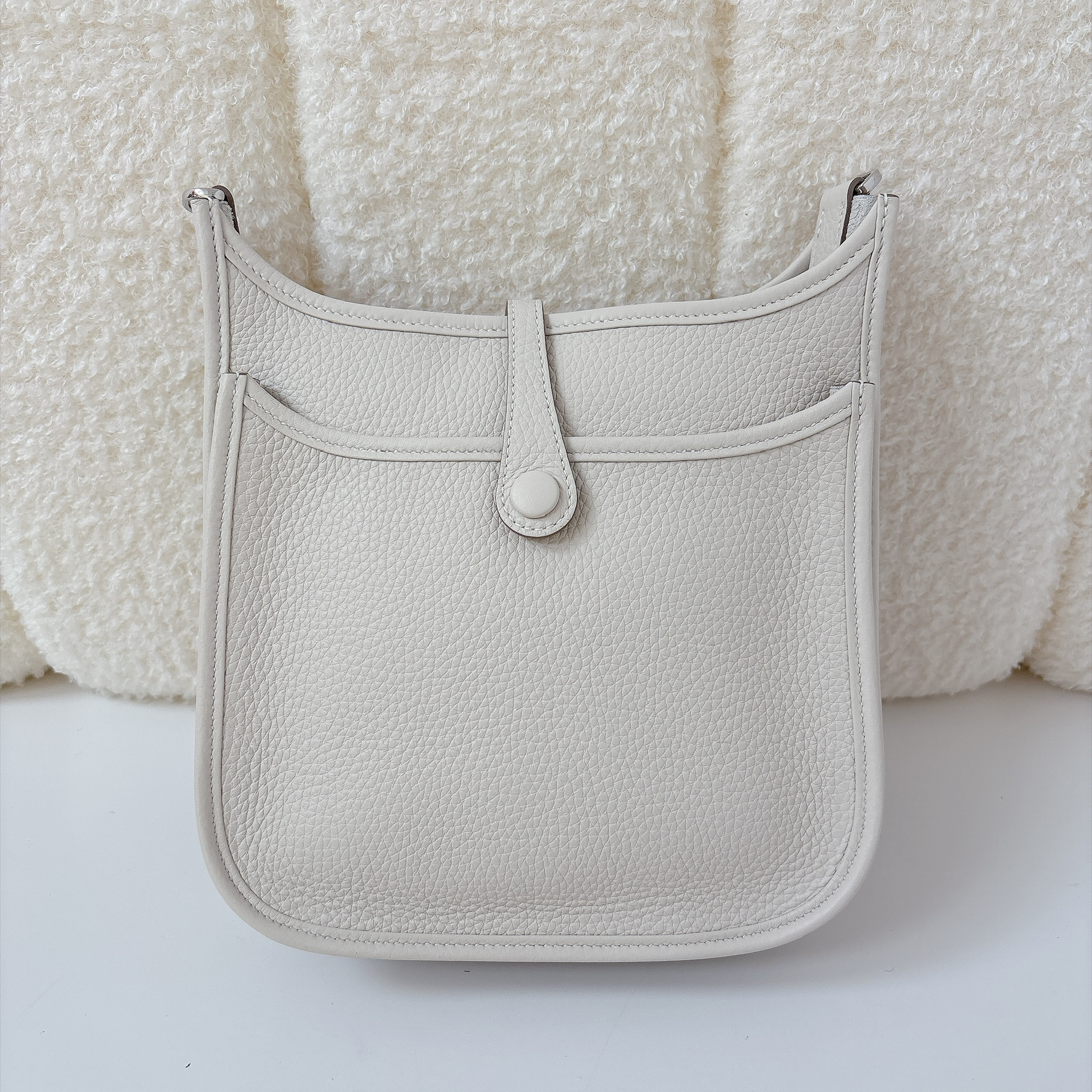 Hermès Evelyne 23 - Craie / SHW