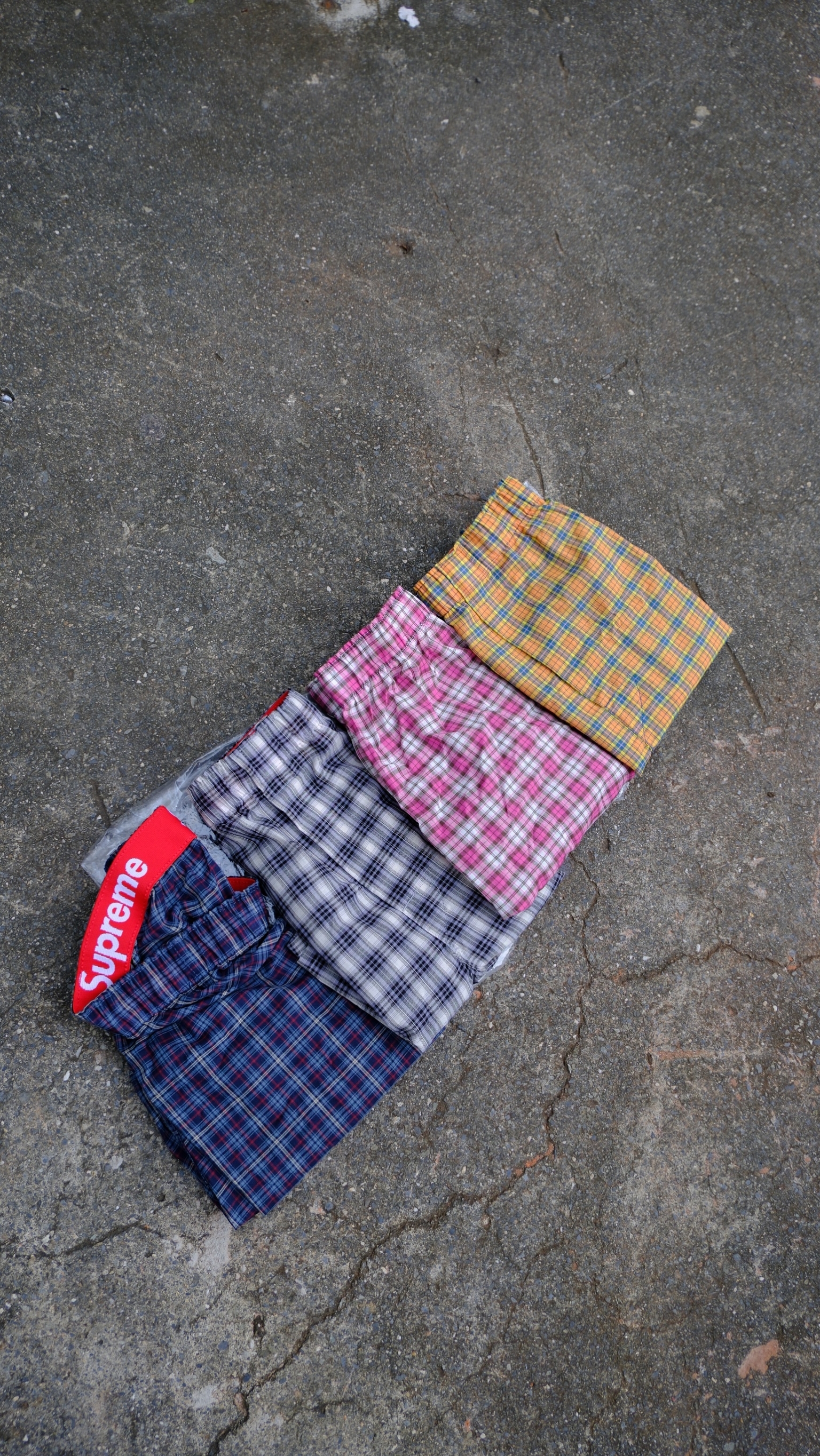 Supreme Hanes Plaid boxers 4pack 26FW 新款格紋內褲 四件組 SUP-FW26-020