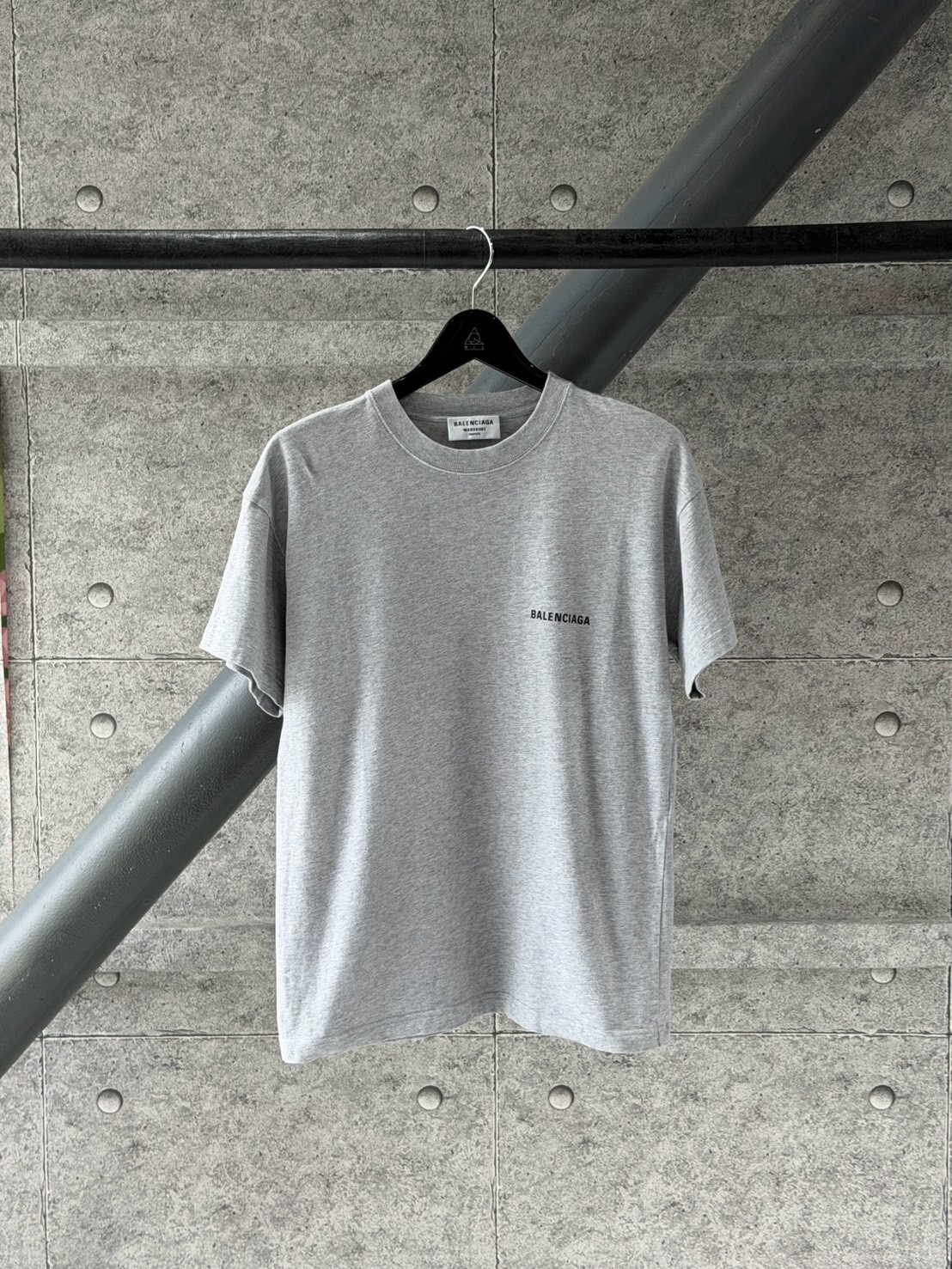 Balenciaga 經典款 前後黑字Logo 短袖T