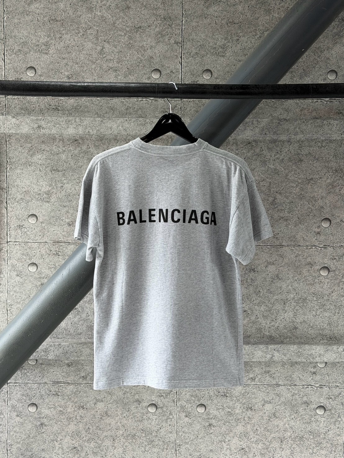 Balenciaga 經典款 前後黑字Logo 短袖T