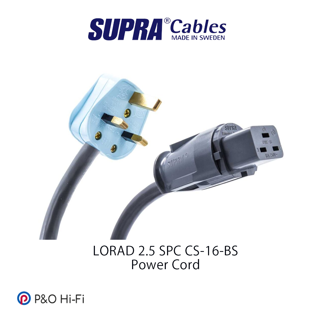 Supra LORAD 2.5 SPC CS-16-BS 2米 電源線
