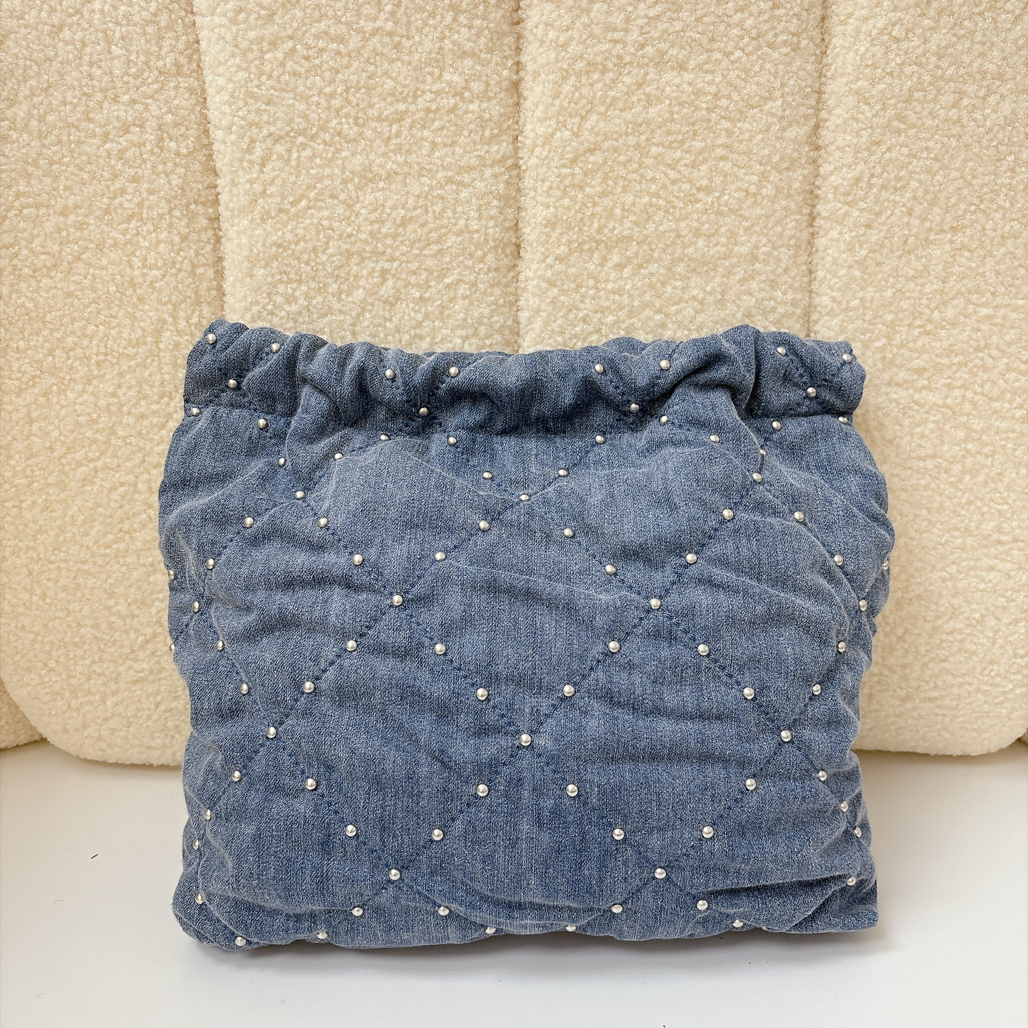 Chanel 22 Small Hobo Bag - Washed Denim / SHW