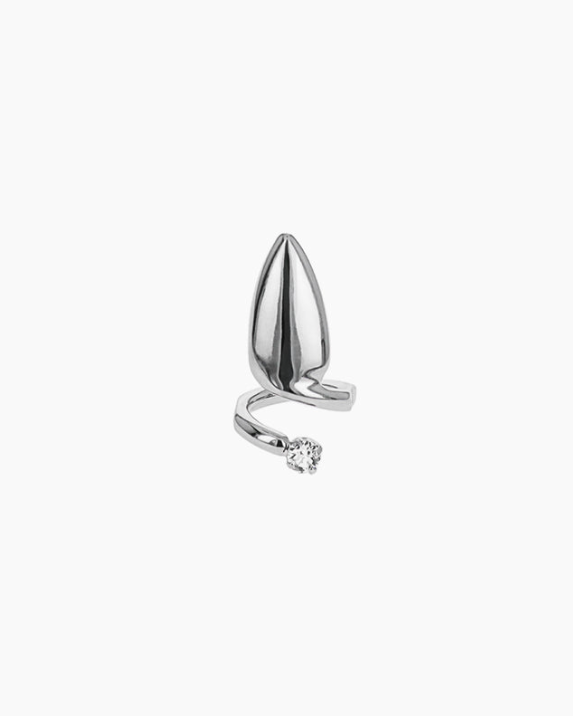Justine Clenquet LUCE CRYSTAL NAIL RING