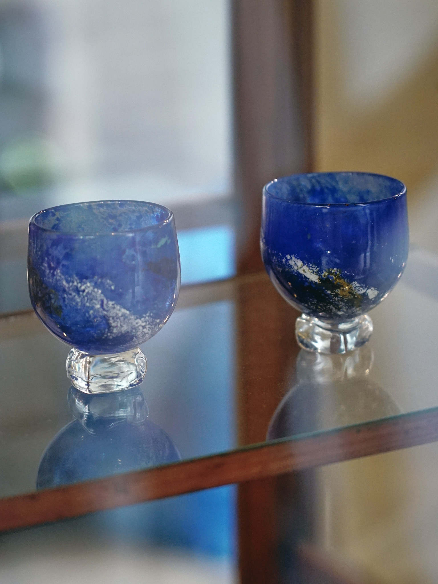 陳建志 Chien Chih Chen｜觀煙酒杯 藍