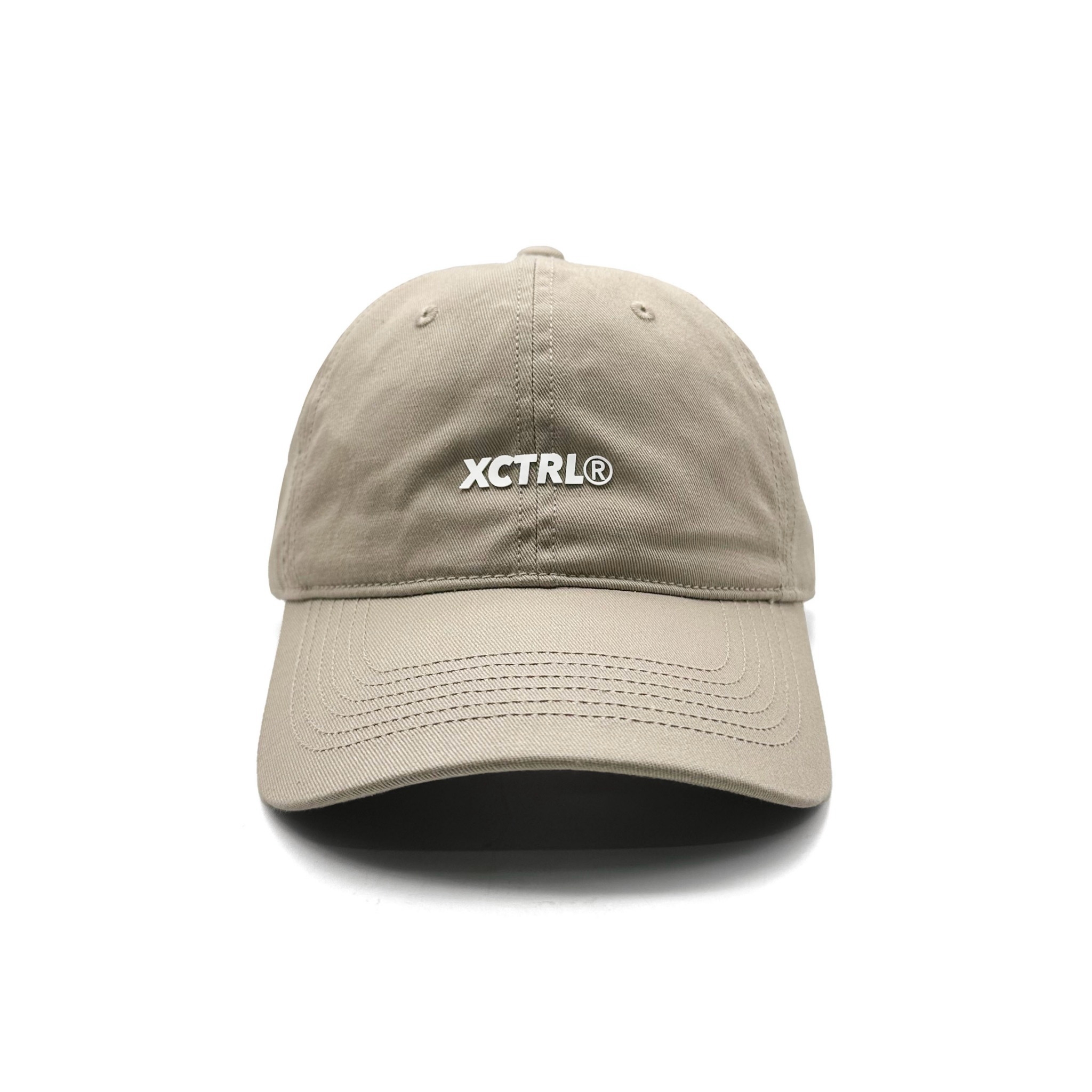 XCTRL 品牌LOGO彎帽-卡其┃街頭 老帽 百搭