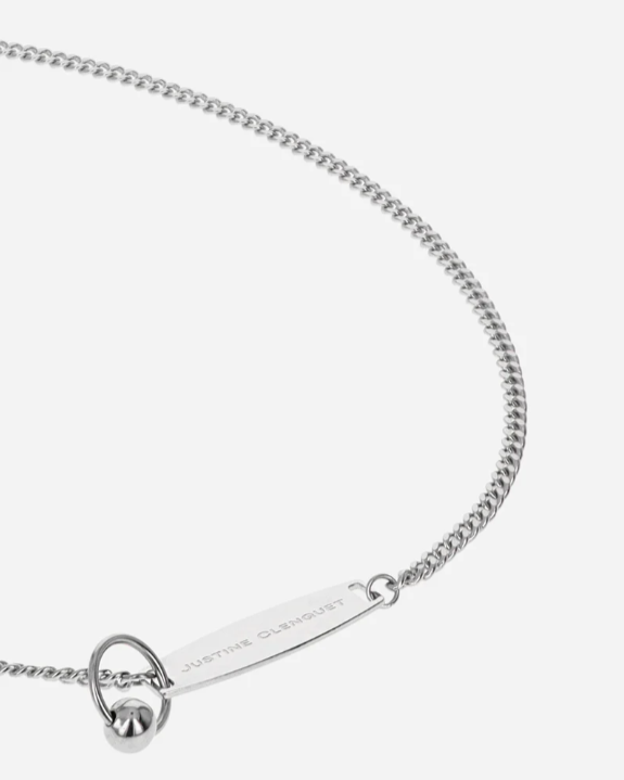 Justine Clenquet FISHER SILVER NECKLACE