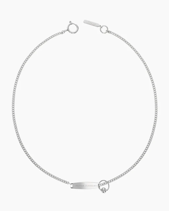 Justine Clenquet FISHER SILVER NECKLACE