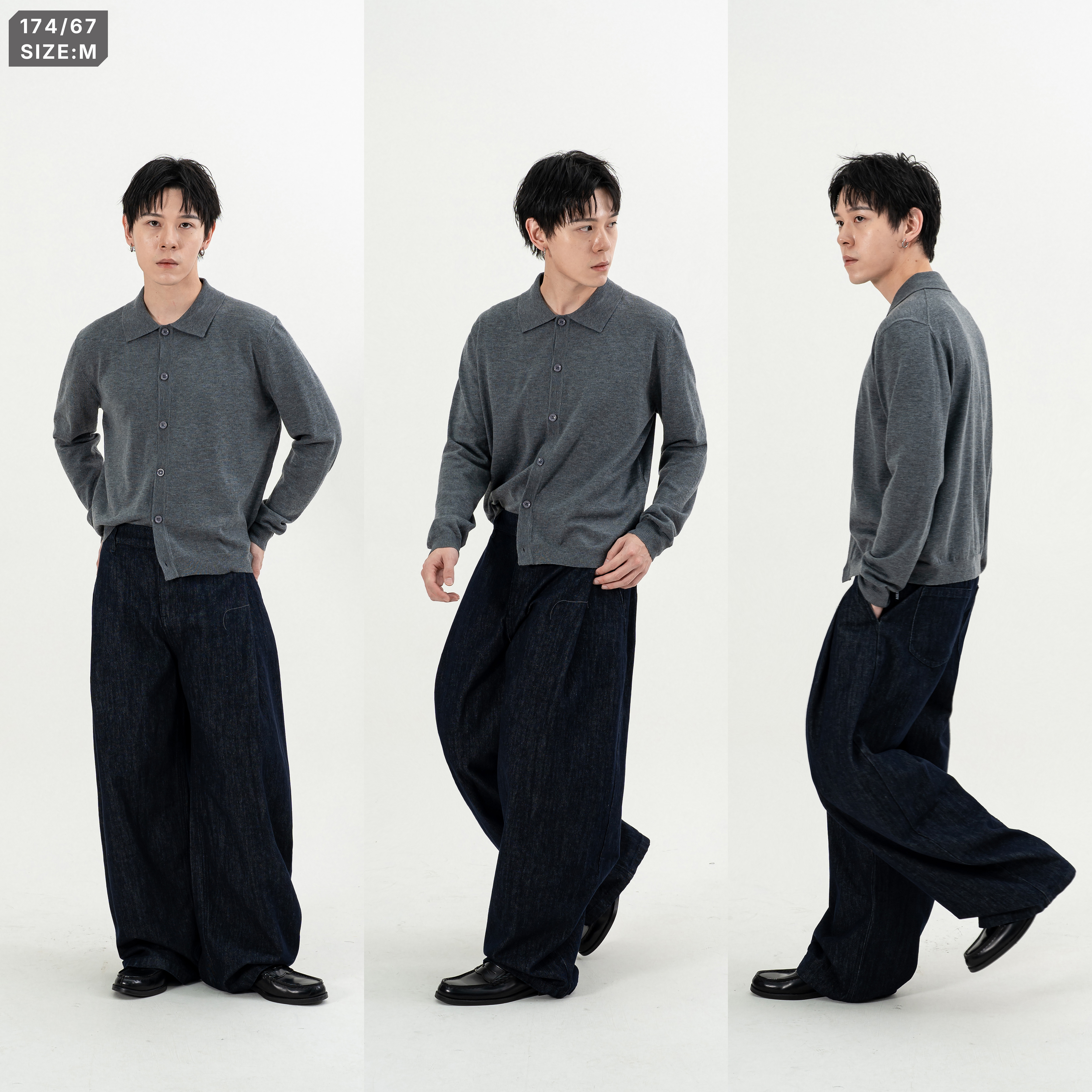 AGILITY Knit LS Shirts 排釦針織 長袖襯衫 [KN8]
