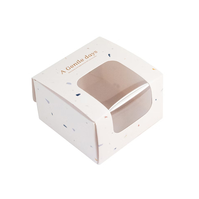 西點餐盒L型(小) 溫白時光 10入/包 8.5x8.5x5.5cm【3-2911004-03】