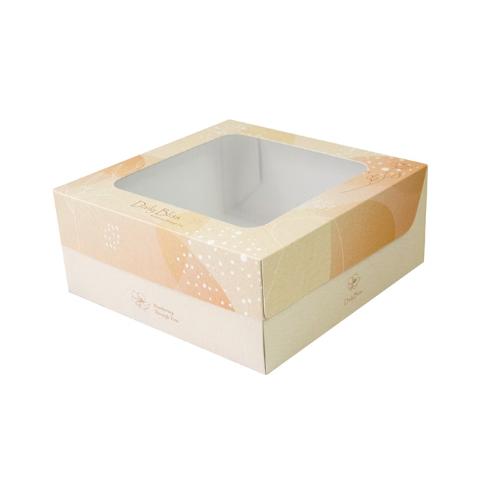 六吋 / 6吋 西點餐盒L型 每日幸福 10入/包 20.8x20.8x8.8cm【3-2911001-04】