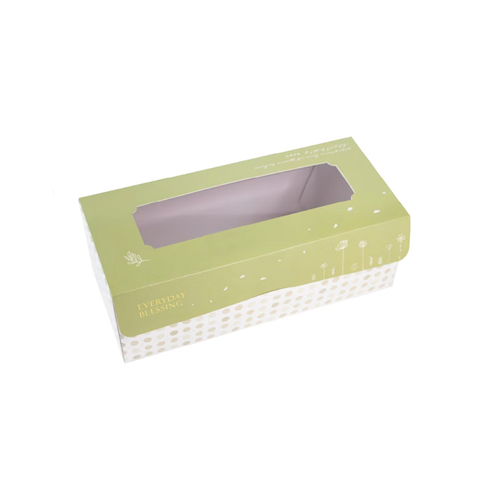 開窗點心盒(大) 日日祝福 10入/包 22.5x9.5x8cm【3-2928504】