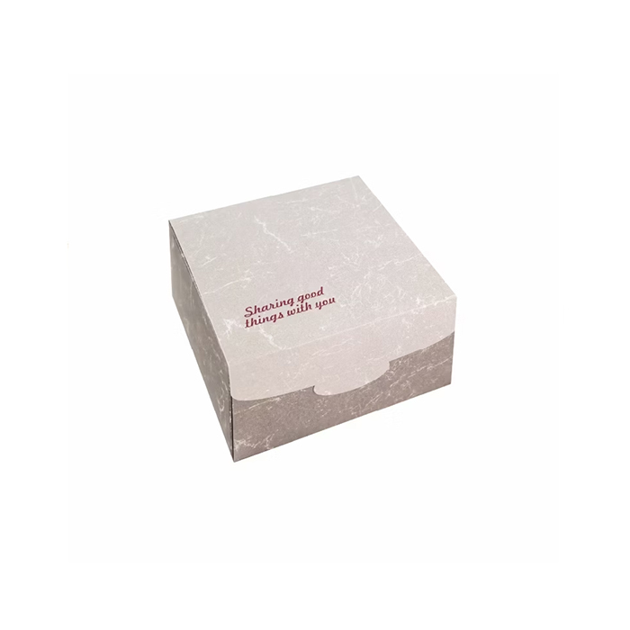 英式點心盒(中) 雙色大理石紋 10入/包 11.3x11.7x8cm【3-2912302】
