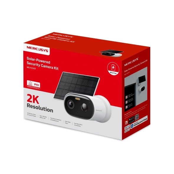 Mercusys MC410 KIT Solar-Powered Security Camera Kit
