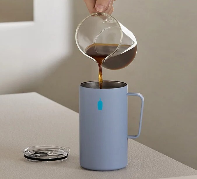 【OWN】Blue Bottle 藍瓶子 保溫杯 旅行保溫 20oz 全球首發 韓國限定 韓國唯一販售 Korea Only 藍色 白色