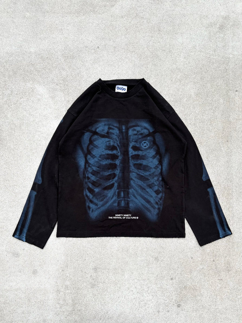 9090 X-ray Bone Vintage L/S Tee