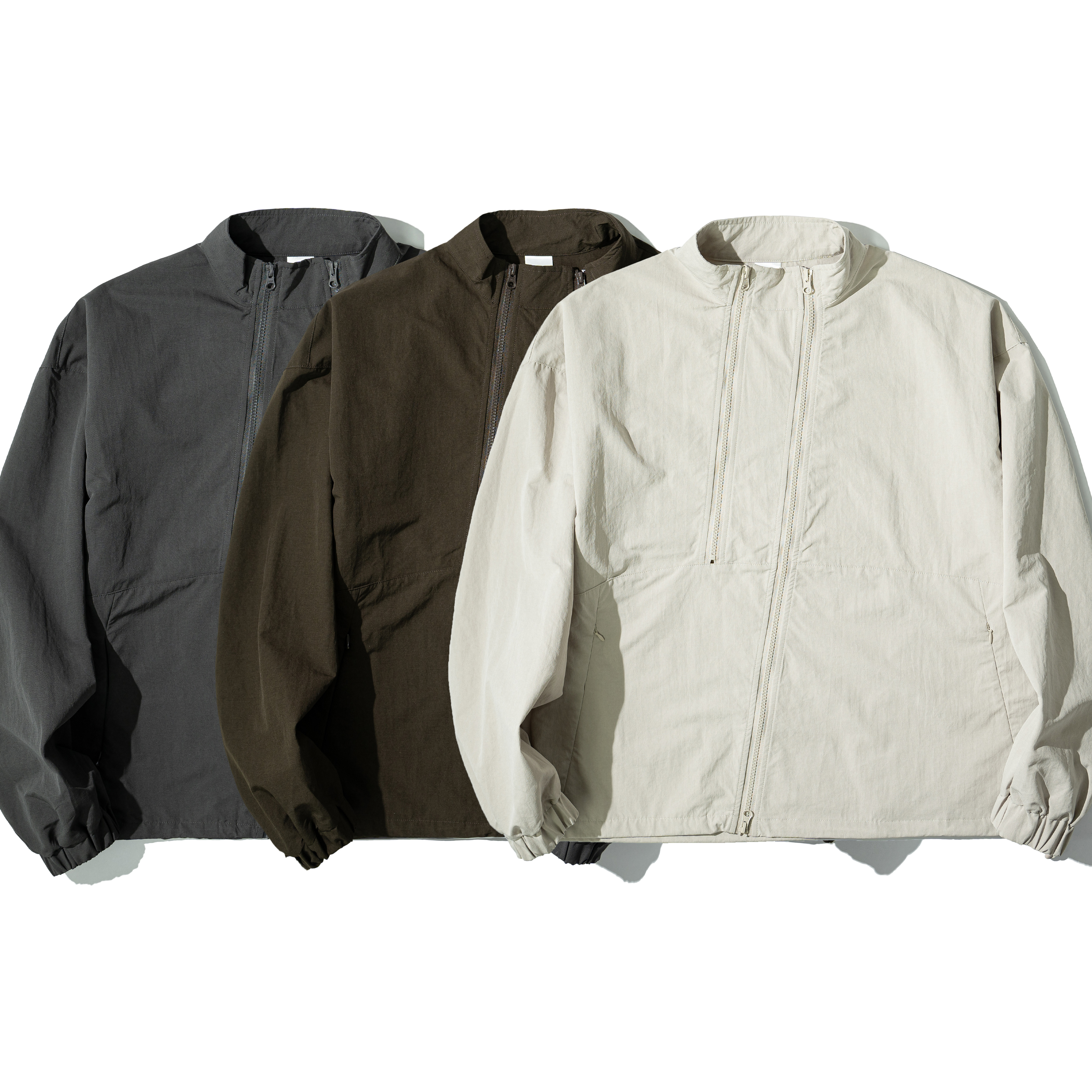 AGILITY Asymmetric Double Zip Jacket 斜拉鍊 短版 尼龍外套 [NJ85]