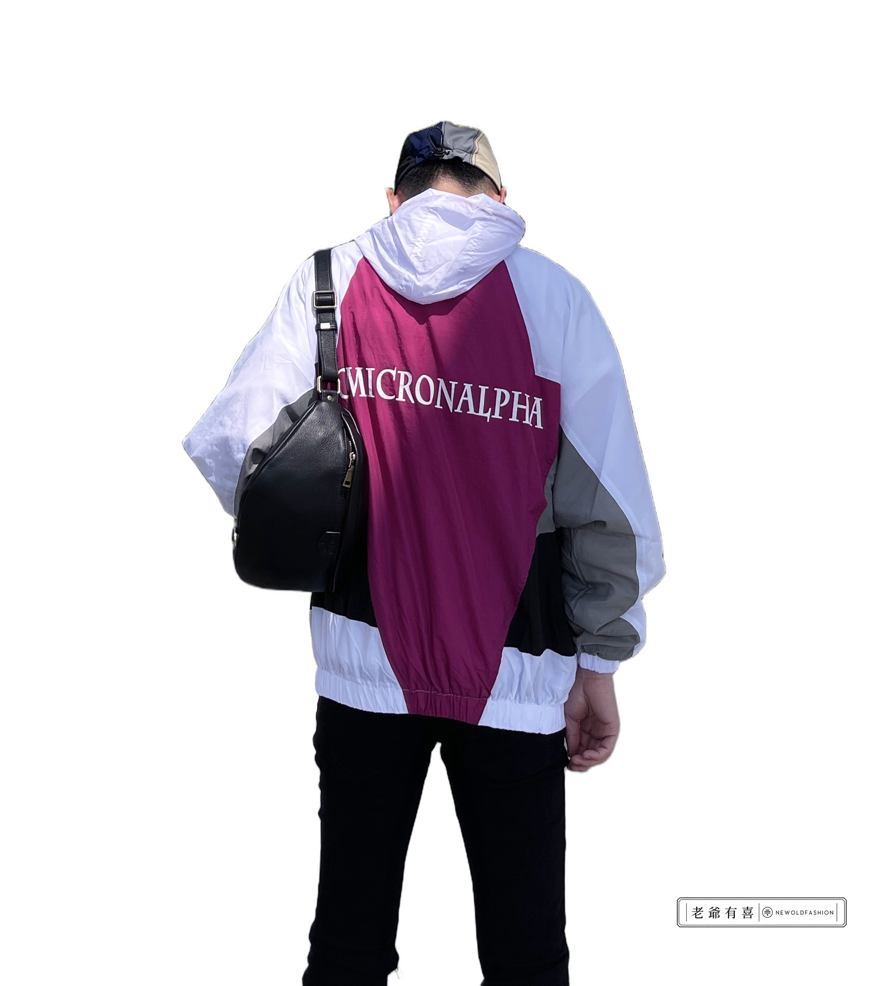 OMI側拼接連帽防風外套－紅｜NEWOLDFASHION 老爺有喜 (NOF2109A216)