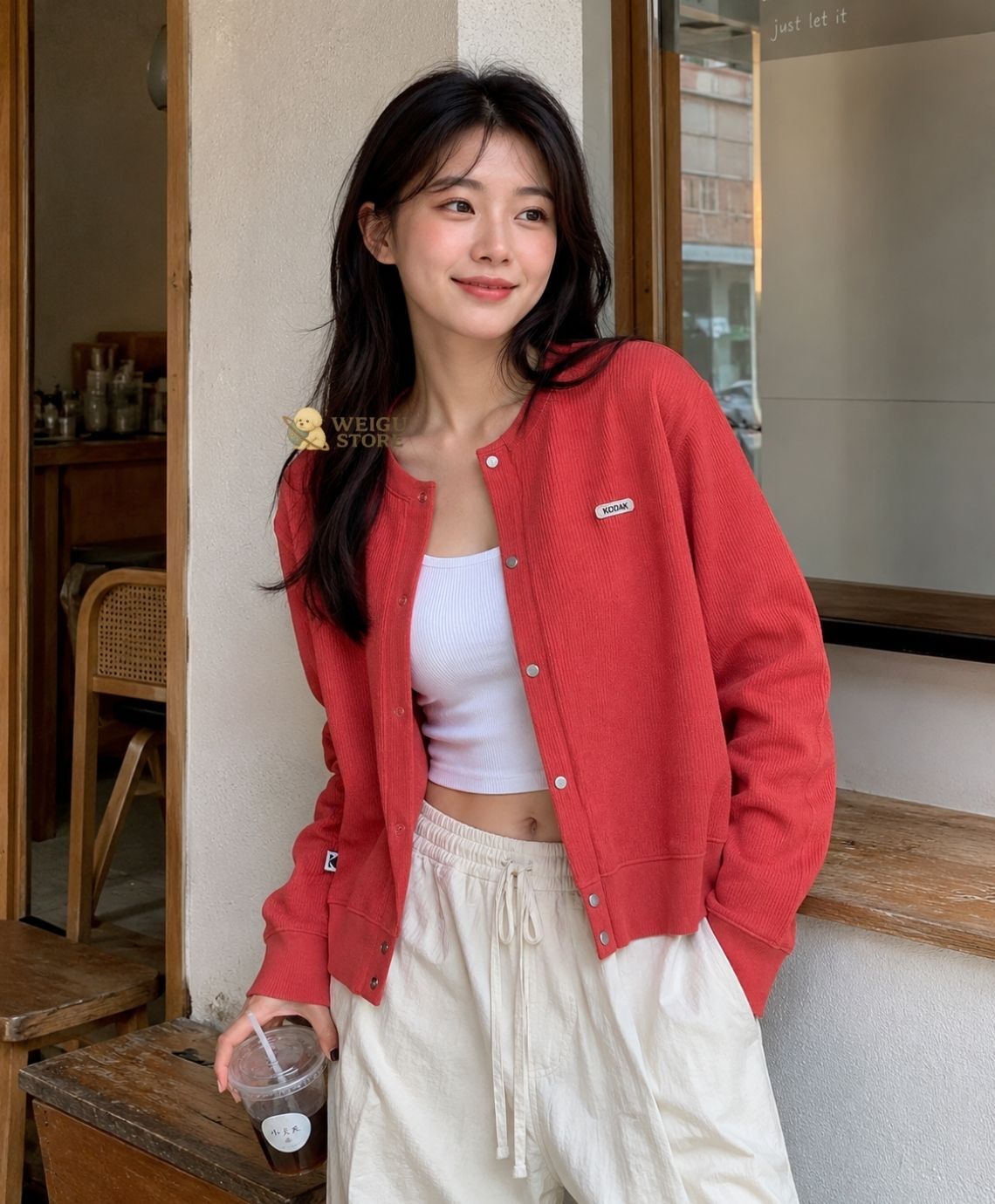 【預購】KODAK 柯達 針織開襟外套 女生款 K6322LFTU1