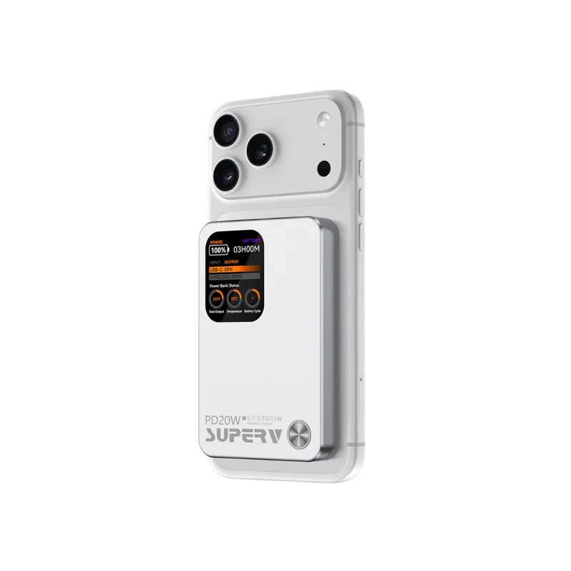 SUPERV PB-11 10000mAh 磁吸帶屏行動電源（CCC QR認證版)【10月24日截單】