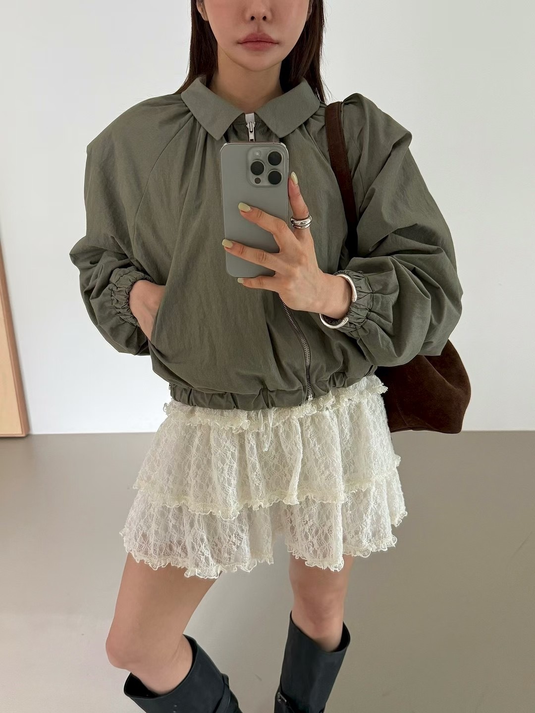 翻領氣球夾克