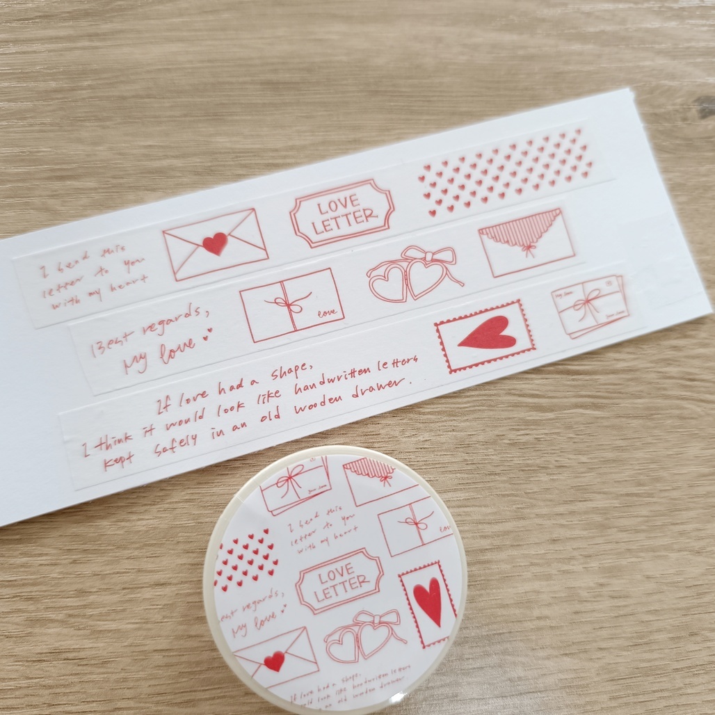 韓Maison de Summer．Love letter 和紙膠帶