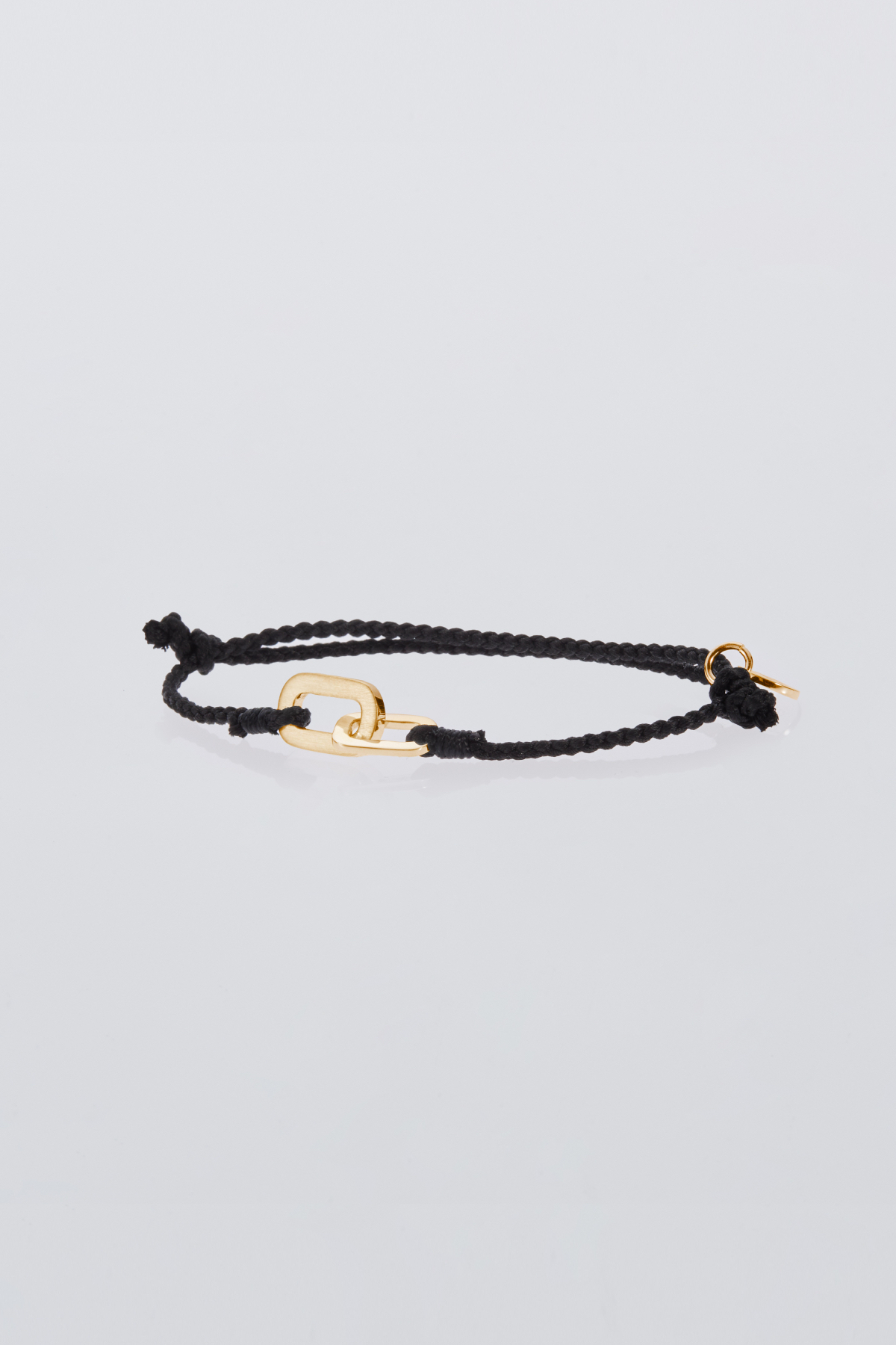 XOLO JEWELRY CONNECT WITH HAIR LINE LINK SILK CODE BRACELET-GOLD