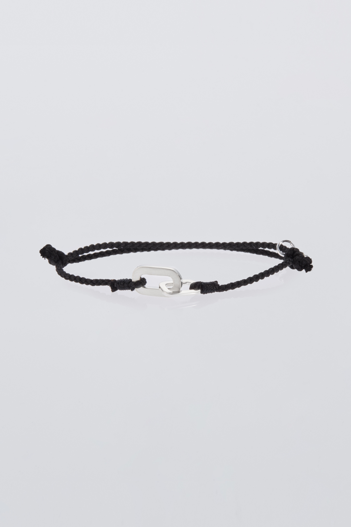 XOLO JEWELRY CONNECT WITH HAIR LINE LINK SILK CODE BRACELET-SILVER