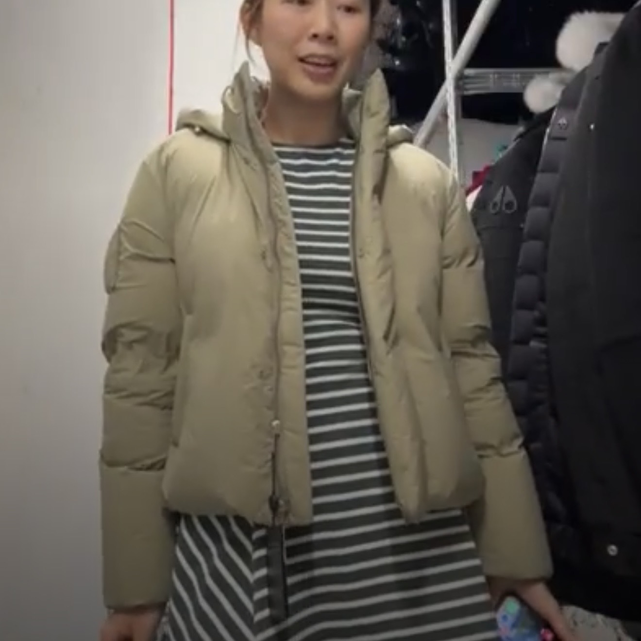Moose Knuckles puffer down jacket matcha