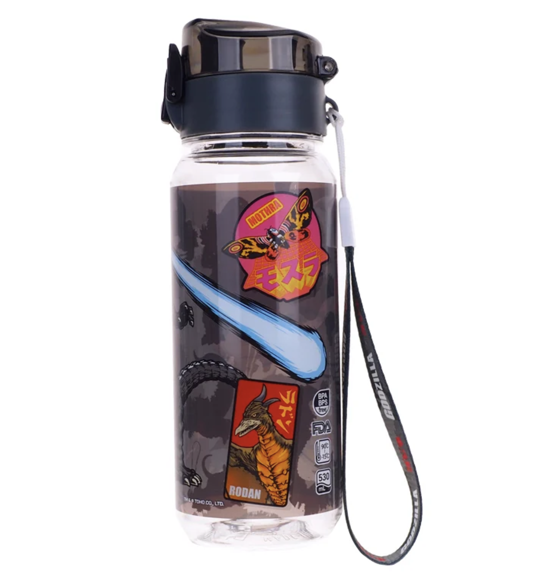 Godzilla 530ml BPA & BPS Free 膠水樽連手繩 GZ-8474-1