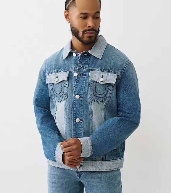 【預購】TRUE RELIGION H082903 男裝牛仔外套 (藍色)