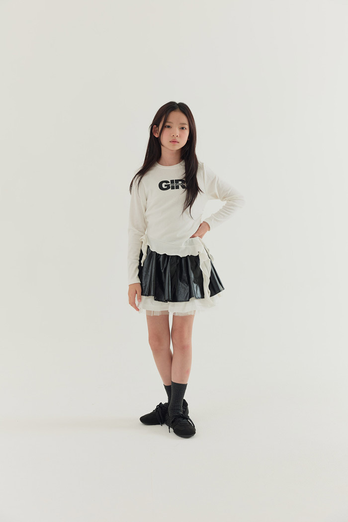 正韓秋Lilas 兩色GIRLS不規則上衣